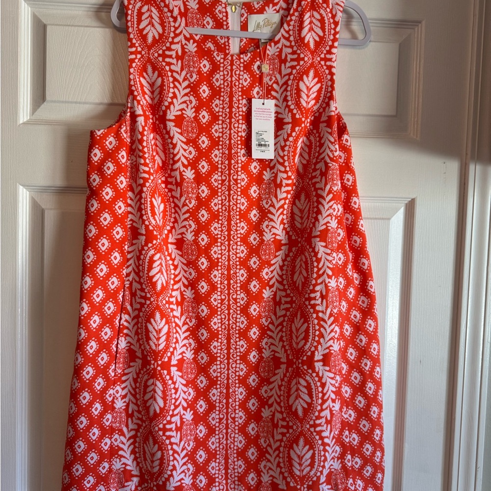 Lilly Pulitzer Edita Shift in Flamingo Feather Harborview